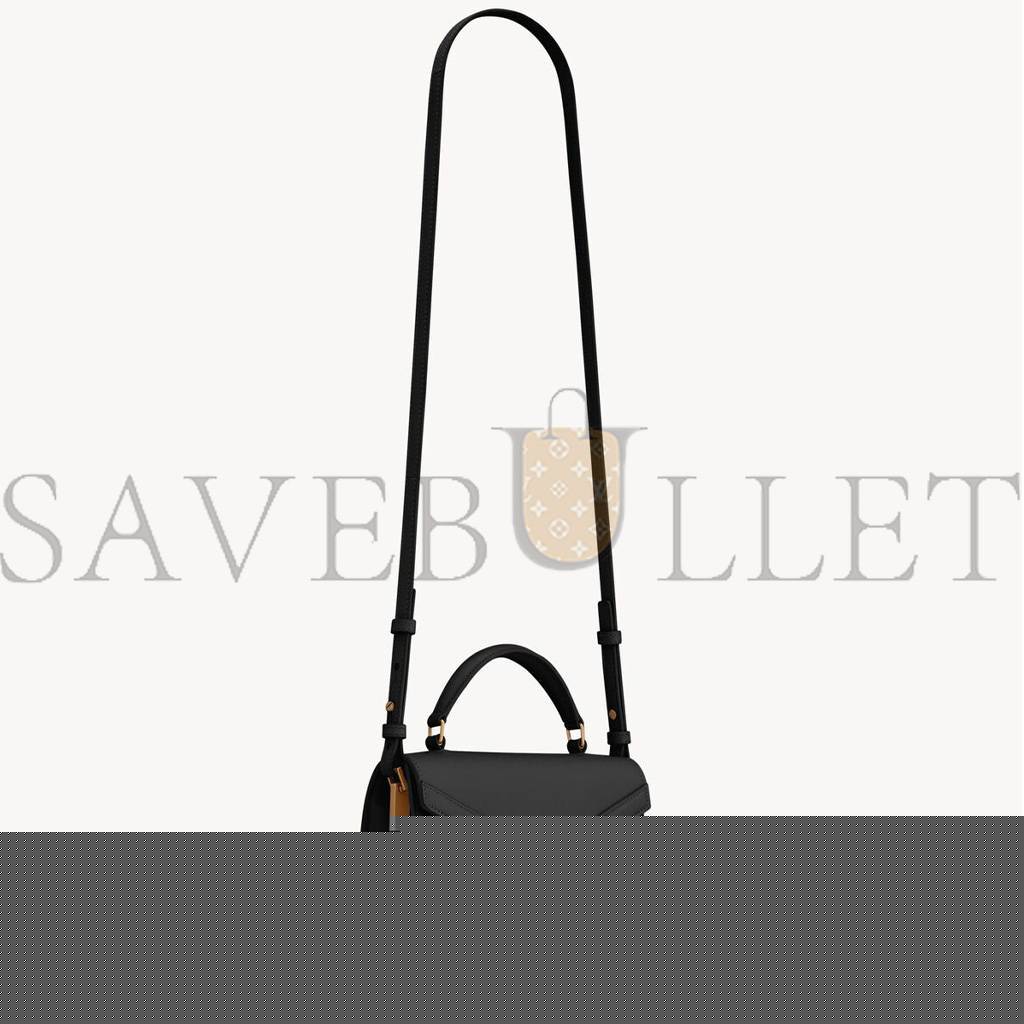 Y*L cassandra mini top handle bag in grain de poudre embossed leather 623930bow0w1000 (20*16*7.5cm)